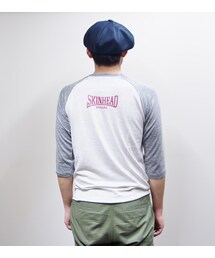 NEVER TRUST | NEVERTRUST（ネバートラスト）　　BUSTER ラグランTシャツ GRY(Tシャツ/カットソー)