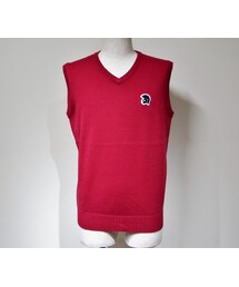 NEVER TRUST | NEVERTRUST（ネバートラスト）　　TROJAN V NECK VEST Vネックベスト RED(ベスト)