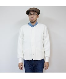 Audience | AUDIENCE（オーディエンス）　　ストレッチストライプキルトCZ ARMY JKT WHT(その他トップス)