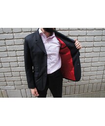 NEVER TRUST | NEVERTRUST（ネバートラスト）　　ウールライク３ボタンジャケット BLK(ノーカラージャケット)