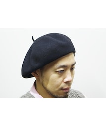  | EDO HAT（エドハット）　　バスクベレー大判 BLK(ハンチング/ベレー帽)