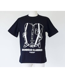 NEVER TRUST | NEVERTRUST（ネバートラスト）　　BRACES S/S T サスペンダーTシャツ BLK(Tシャツ/カットソー)