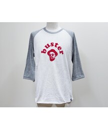 NEVER TRUST | NEVERTRUST（ネバートラスト）　　BUSTER ラグランTシャツ GRY(Tシャツ/カットソー)