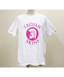NEVER TRUST | NEVERTRUST（ネバートラスト）　　TROJAN SKINS T SHIRT17 トロージャンTシャツ１７ WHT(Tシャツ/カットソー)