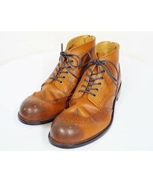 PADRONE | PADRONE（パドローネ）　　WING TIP BOOTS whit BACK ZIP ウイングチップバックジップブーツ CAM(ブーツ)