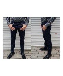 NEVER TRUST | NEVERTRUST(ネバートラスト) ピケ・ストレッチ・5ポケットパンツ NVY(その他パンツ)