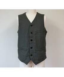 JAPAN BLUE JEANS | JAPAN BLUE JEANS(ジャパンブルージーンズ) Cotton Linen Urban Vest アーバンベスト OD(ベスト)