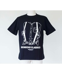 NEVER TRUST | NEVERTRUST（ネバートラスト）　　BRACES S/S T サスペンダーTシャツ BLK(Tシャツ/カットソー)