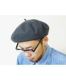 EDO HAT（エドハット）　　バスクベレー大判GRY(ハンチング/ベレー帽)