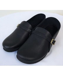 KOJIMA SHOE MAKERS（コジマシューメーカーズ）　　DEAN　オイルレザーモンクストラップシューズ BLK(ドレスシューズ)