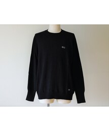 NEVER TRUST | NEVERTRUST（ネバートラスト）　　サドルショルダー・クルーネックセーター BLK(ニット/セーター)