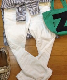 NANO universe | ホワイトジーンズ(デニムパンツ)