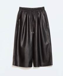 ZARA | Leather culottes (その他パンツ)