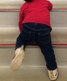 OLD NAVY | 裏地付きで暖かく、ストレッチ素材で履かせやすいです。(デニムパンツ)