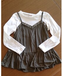 petit main | 重ね着風トップス(Tシャツ/カットソー)