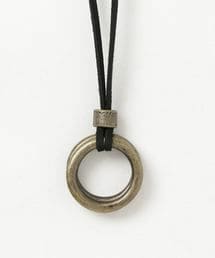 WEGO | WEGO/レザーロングリングネックレス(ネックレス)