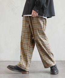 THE CASUAL | TRストレッチ タック ワイドパンツ スーツ地 コーデュロイ(スラックス)