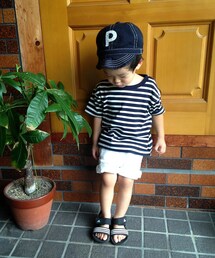 green label relaxing | 【KIDS】 コットンボーダーTシャツ(Tシャツ/カットソー)