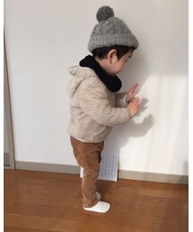 Handmade | 謎のポーズ(マフラー)