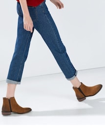 ZARA | スエードショートブーツ(ブーツ)