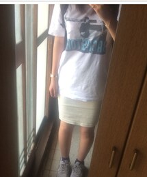 UNIQLO | 女の子プリント白T(Tシャツ/カットソー)