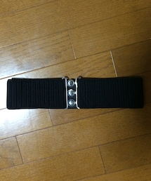 サン宝石 もらいもの 黒ゴムベルト(ベルト)