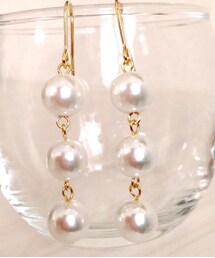 パールピアス(ピアス（両耳用）)