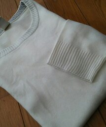 NAVY | カシミヤタッチ クルーネックニット(ニット/セーター)