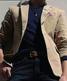 NAVY premium | 2WAYストレッチコットンジャケット(テーラードジャケット)