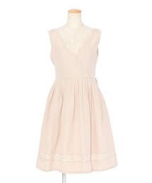 an another angelus | バックレースカシュクールノースリーブワンピース(ワンピース)