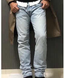 Levi's | 501のアイスブルー、ひざ下をお直し屋さんでテーパードさせてもらい、スッキリさせてみた。(デニムパンツ)
