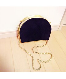 ゴールド×ブラック チェーンbag(ハンドバッグ)