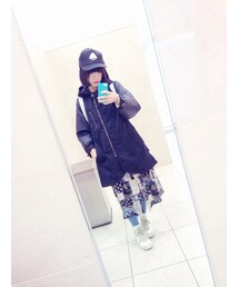 JEANASIS | ブラック 切り替えコート(その他アウター)