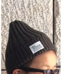しまむら | カーキブラウン ニットキャップ(ニットキャップ/ビーニー)