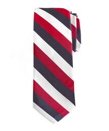 BLACK FLEECE by Brooks Brothers | BLACK FLEECE Silk/Cotton Triple Guard Stripe Tie(ネクタイ)
