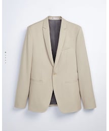 ZARA | テクスチャー入り生地スーツブレザー(テーラードジャケット)