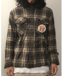 VINTAGE | USED・VINTAGE チェックウールシャツ(シャツ/ブラウス)