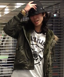 BLACK FLAME のN2B(ミリタリージャケット)