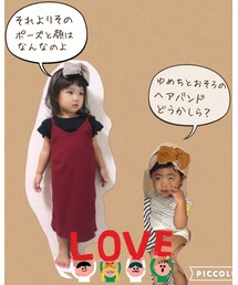 👧🏻❤️👶🏽 | ゆめちとおそろヘアバンド❤️(その他)