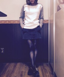 ticog | このトップスはラグランぽい、キルティング生地で可愛いけど、かっこいい感じでお気に入り♡しかし、なんかこぼしてシミが！( ；´Д｀)(その他トップス)