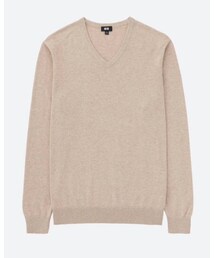 UNIQLO | コットンカシミアVネックセーター(ニット/セーター)