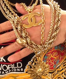 CHANEL | Chanel neck less x 2
Gold fat rope chain (ネックレス)