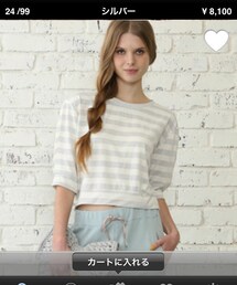 mystic | 後リボン付プルオーバー(Tシャツ/カットソー)