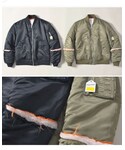 PHENOMENON | cut off sleeve MA-1 bomber jacket(軍裝外套)