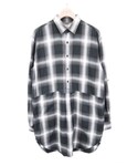 UNUSED | ombre check long shirt(Shirts)