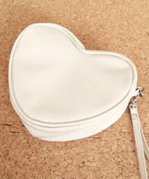 LOWRYS FARM | エナメルハートバッグ(ショルダーバッグ)