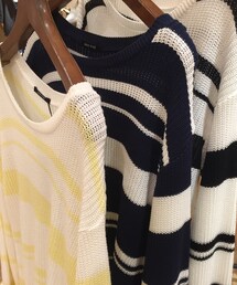 one way | ランダムボーダーアザニット(ニット/セーター)