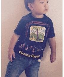 MANNA | 私が着ていたTシャツリメイク、甥っ子にプレセントしたものが回ってきたー！もうぴったりでびっくり。(Tシャツ/カットソー)