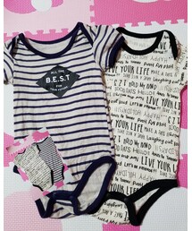 futafuta black closet | futafuta*ロンパース*70ニ枚セット(ロンパース)