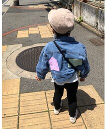 韓国子供服 | 後ろが可愛い🤞💓(デニムジャケット)